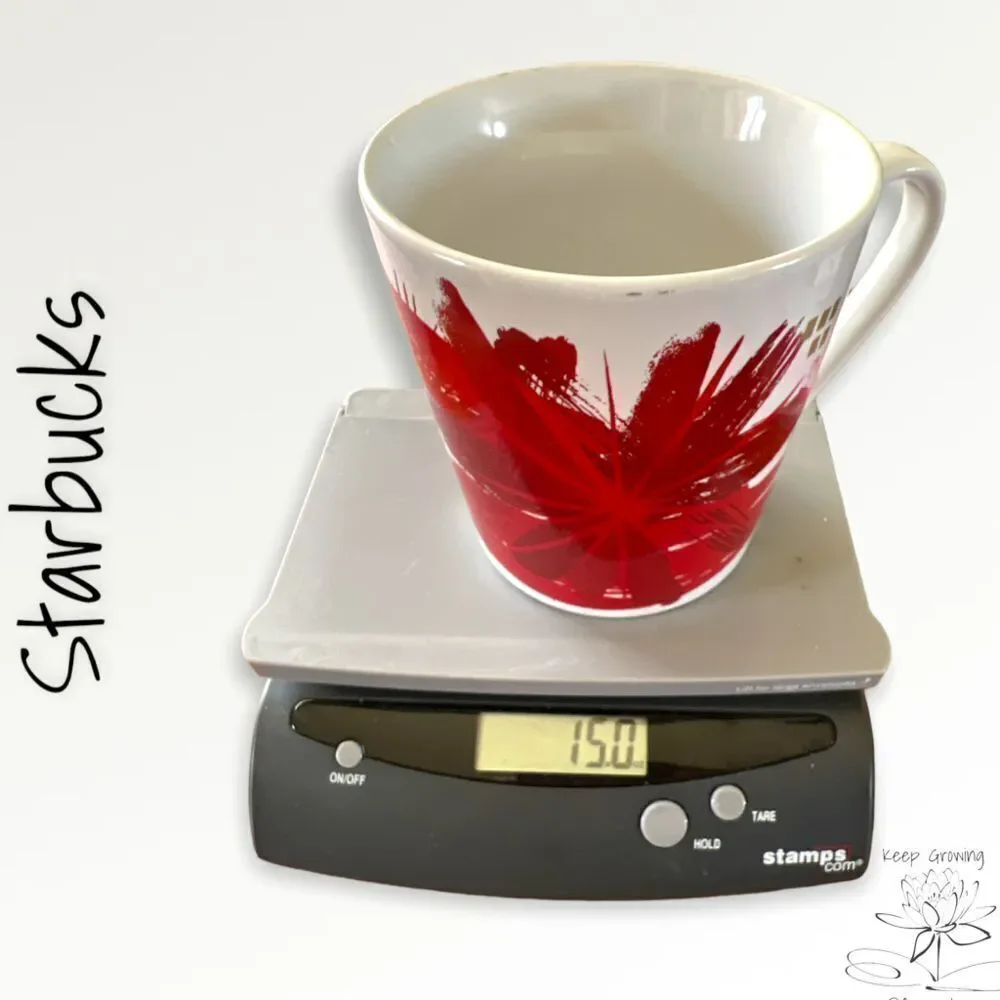 Starbucks Abstract Red & Gold Mug - 2014 Edition